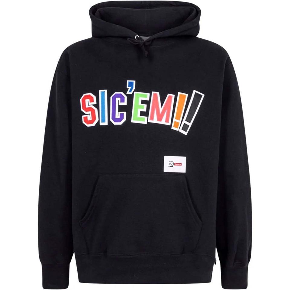 Black Supreme X WTAPS Sic’em! Hoodie | Supreme 137XF